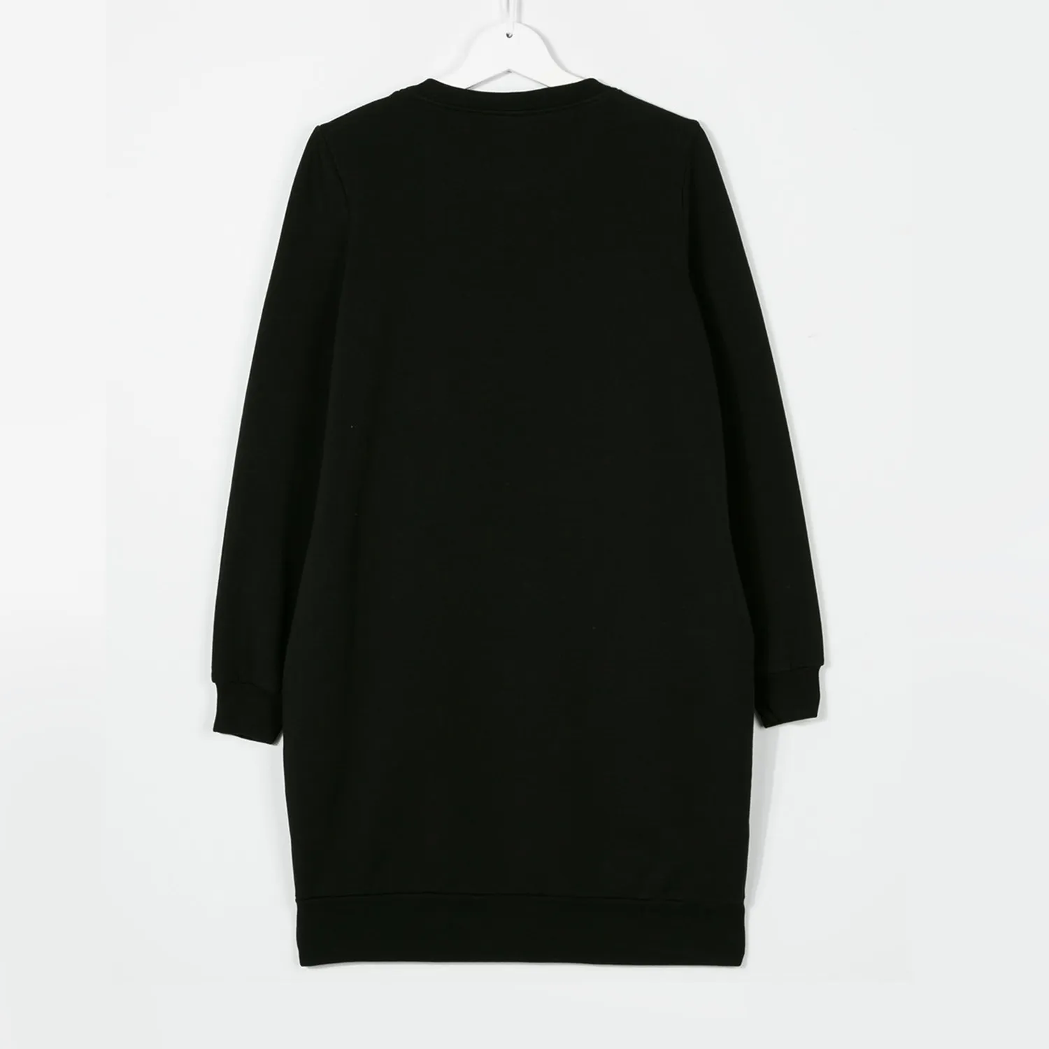 Abito Maxi Felpa Nero