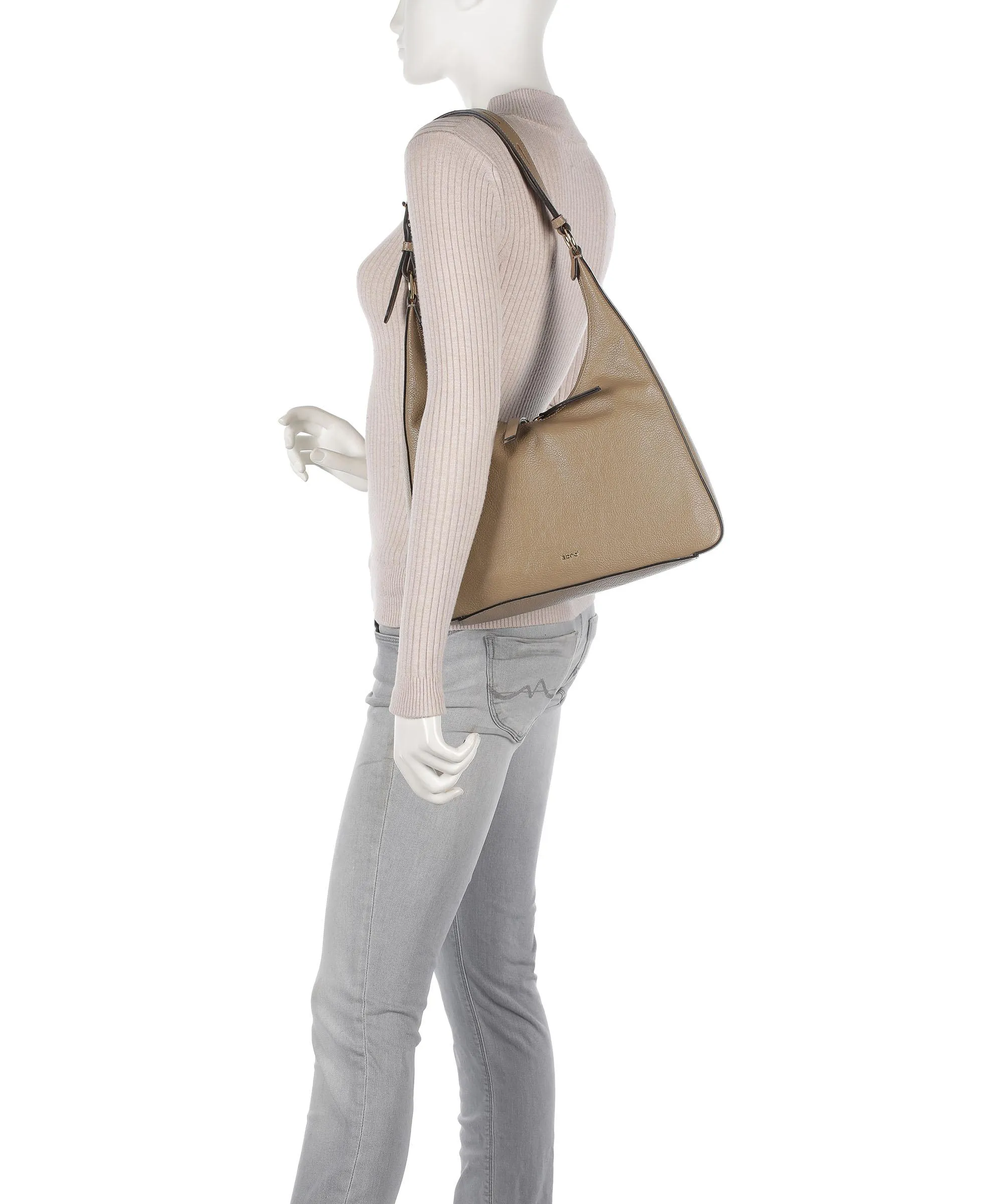  Abro Ariete 8PM Borsa hobo pelle di vacchetta grana marrone chiaro  