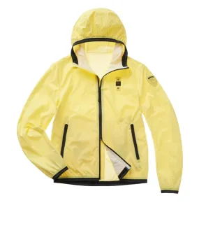 BLAUER Giacca a Vento Uomo 1182 006007 P-EE Giubbino Cappuccio Gialla 200 IRIS GIALLO