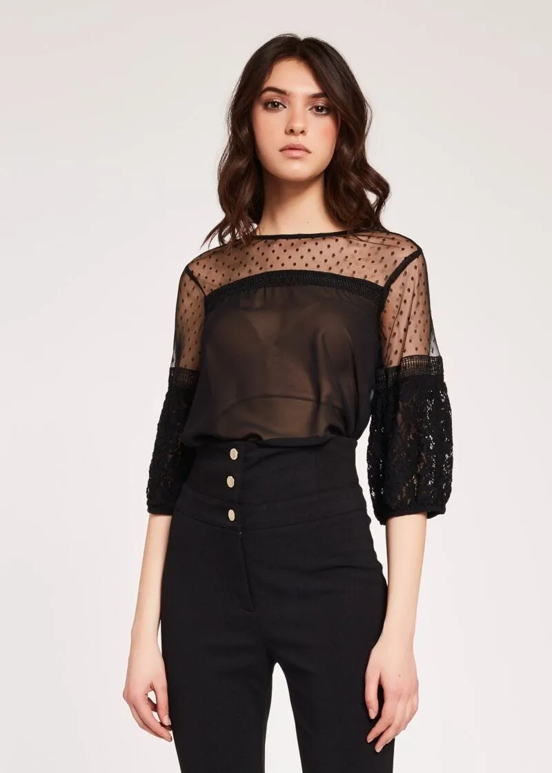 Blusa in georgette