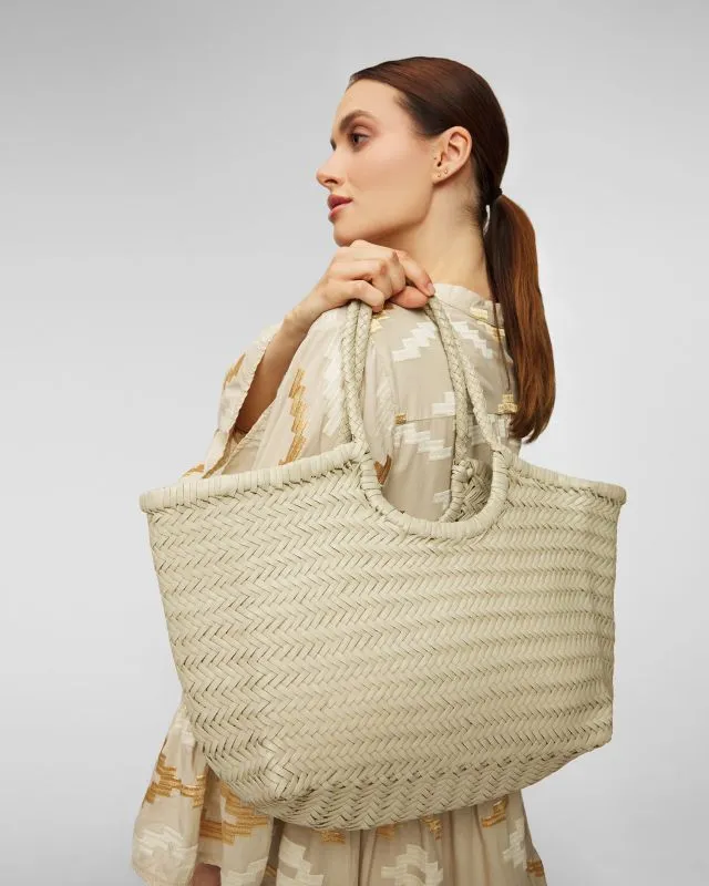 Borsa intrecciata in pelle Dragon Diffusion Nantucket Basket Big