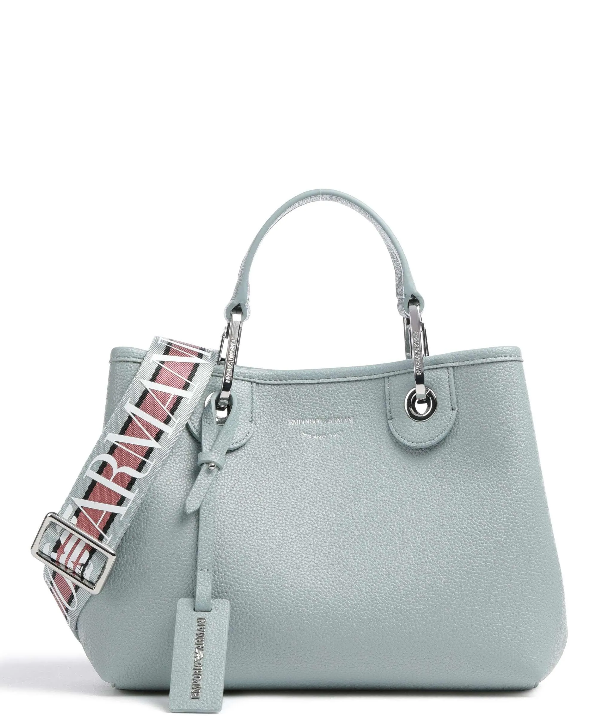  Emporio Armani My EA Borsa a mano pelle sintetica blu chiaro  