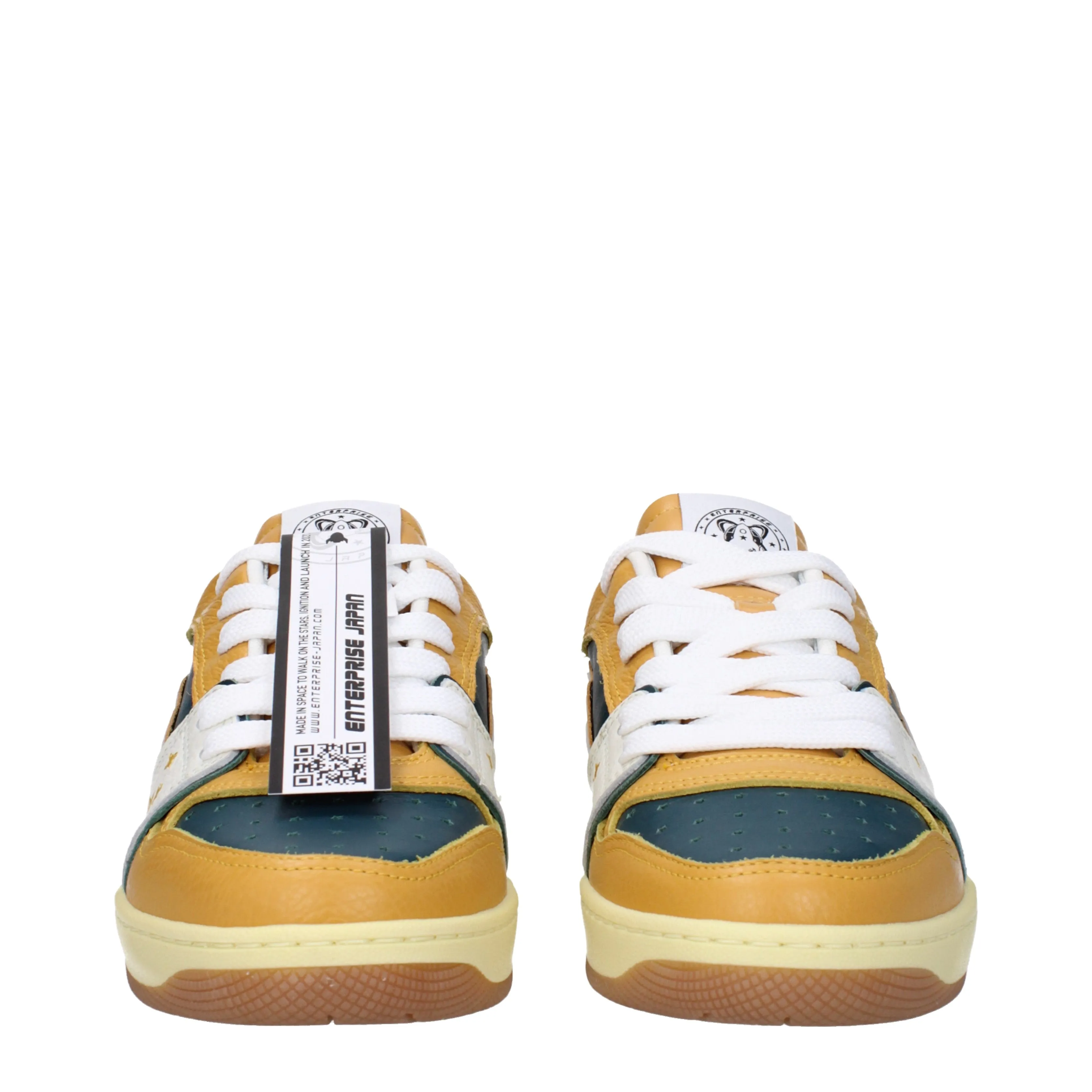 Enterprise Japan Sneakers Rocket Uomo Pelle Verde/Senape