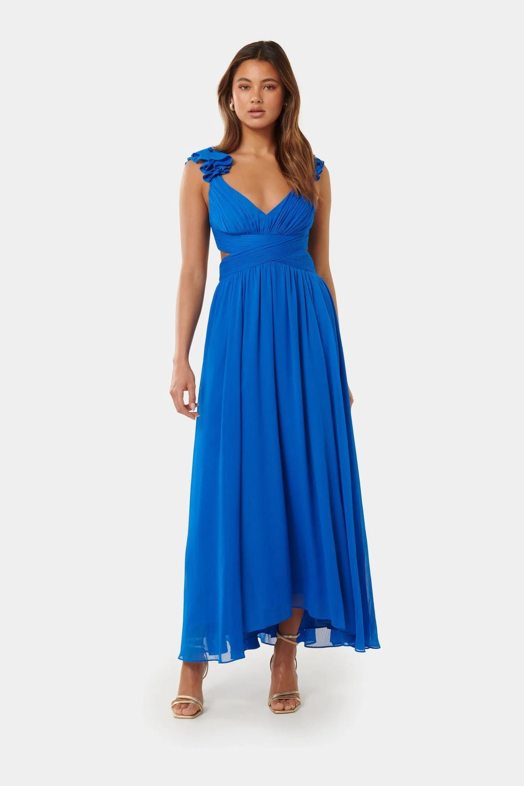 Forever New Petite - Ruches - Abito maxi