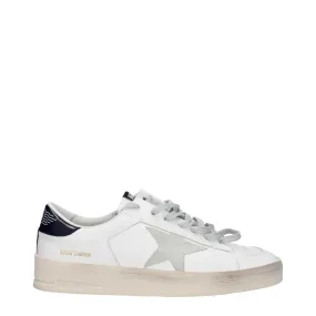 Golden Goose Sneakers Stardan Uomo Pelle Bianco/Ghiaccio