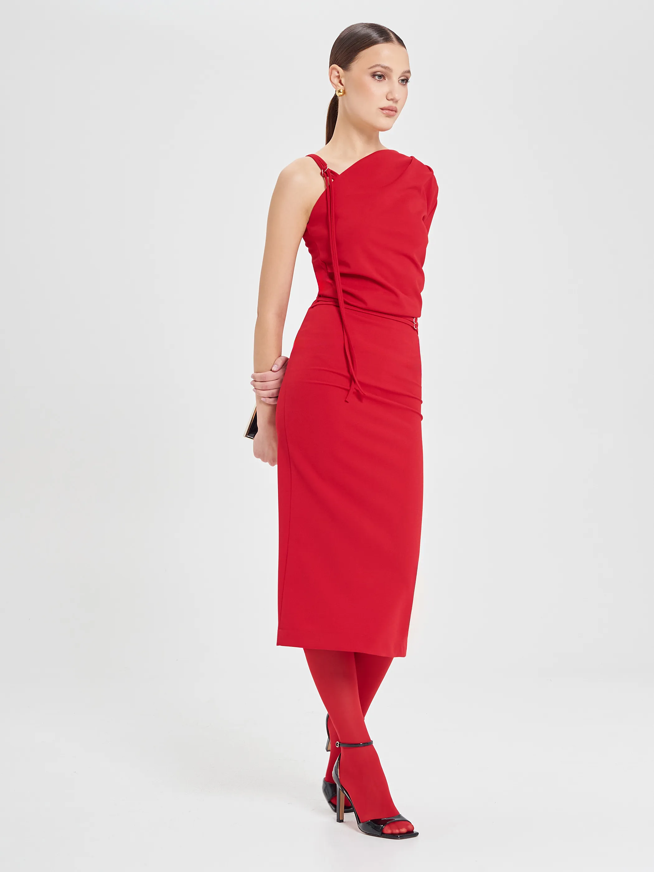      Gonna Midi Total Rouge     