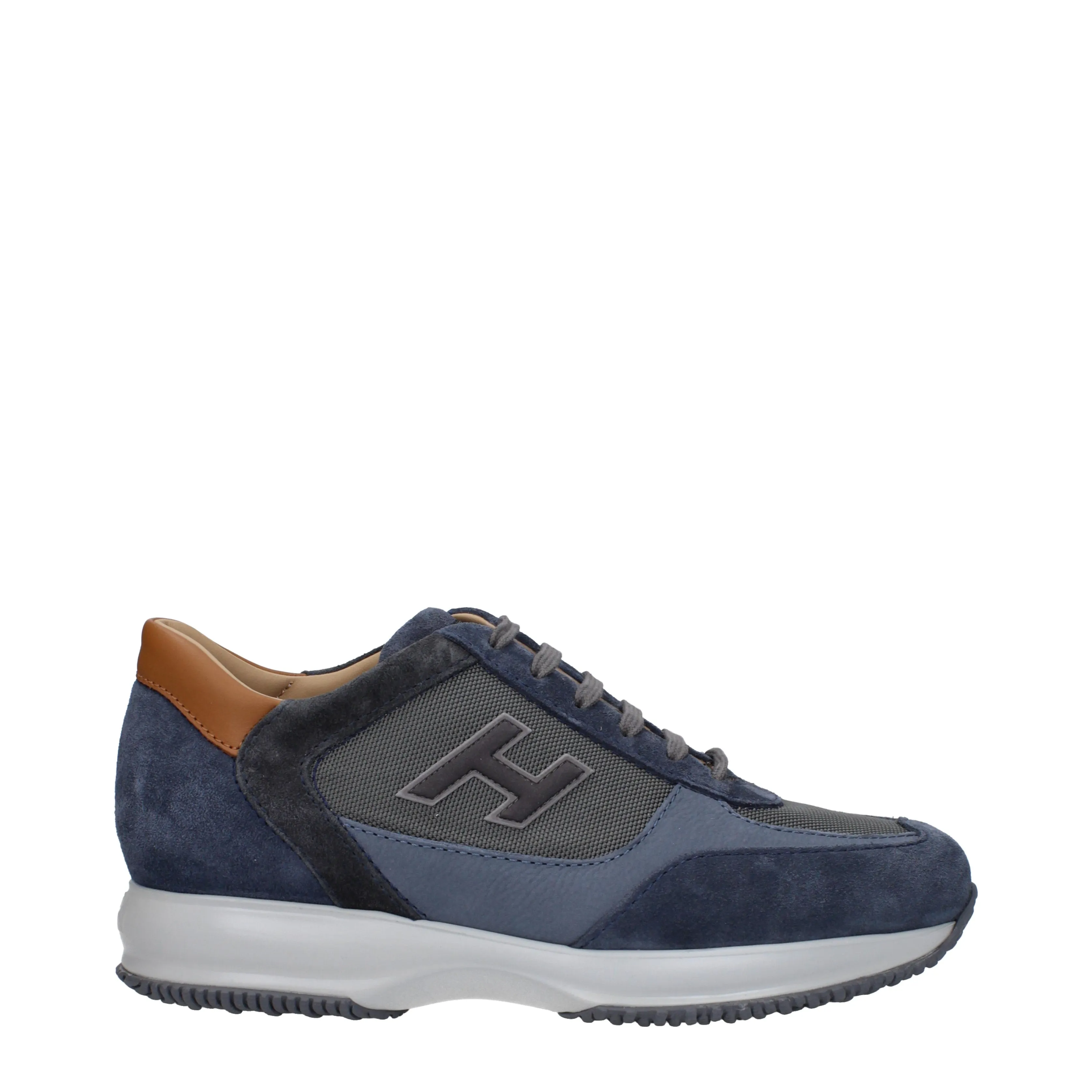 Hogan Sneakers Interactive Uomo Camoscio Blu/Marrone