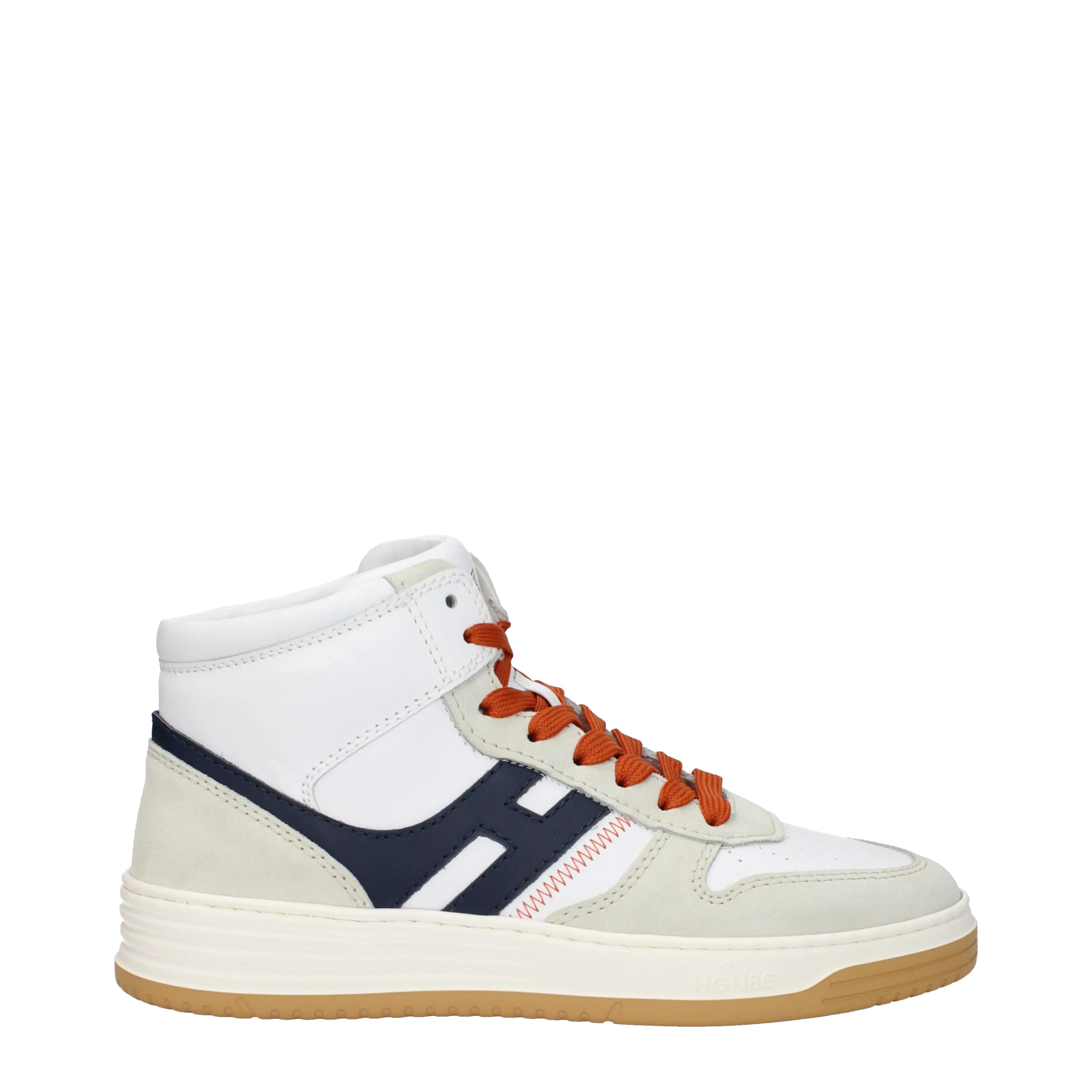 Hogan Sneakers Uomo Pelle Bianco/Blu Scuro