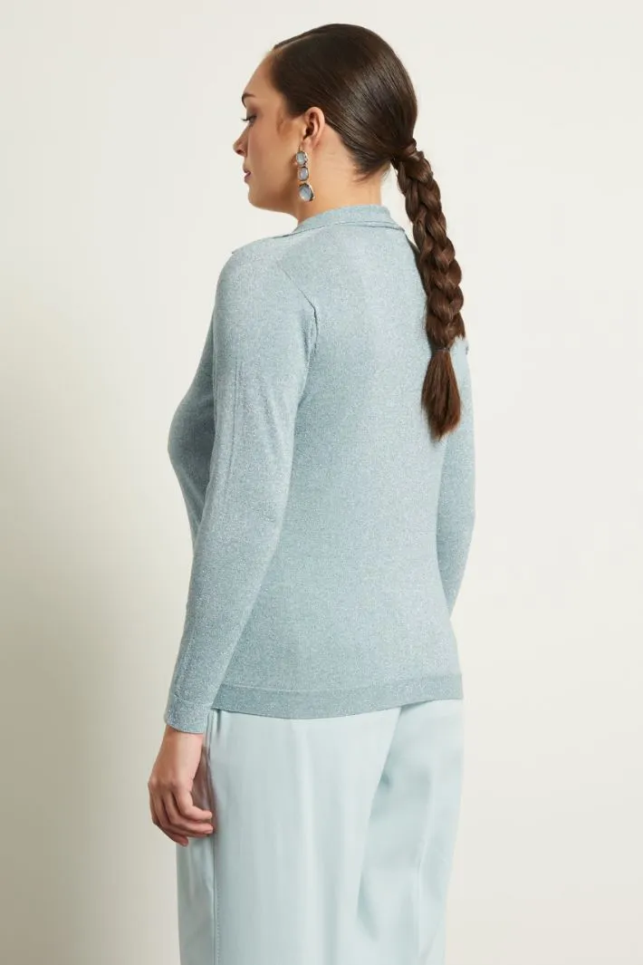 Maglia in viscosa lamè