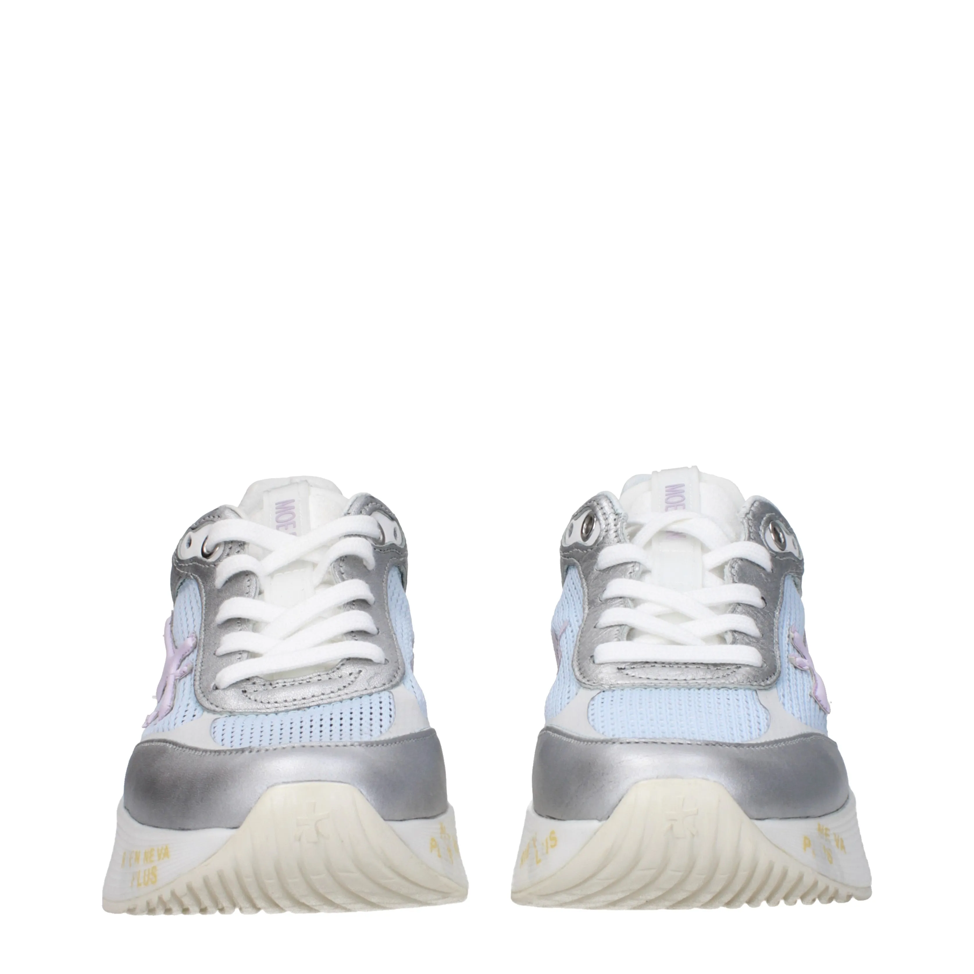 Premiata Sneakers Moerund Donna Pelle Celeste/Argento