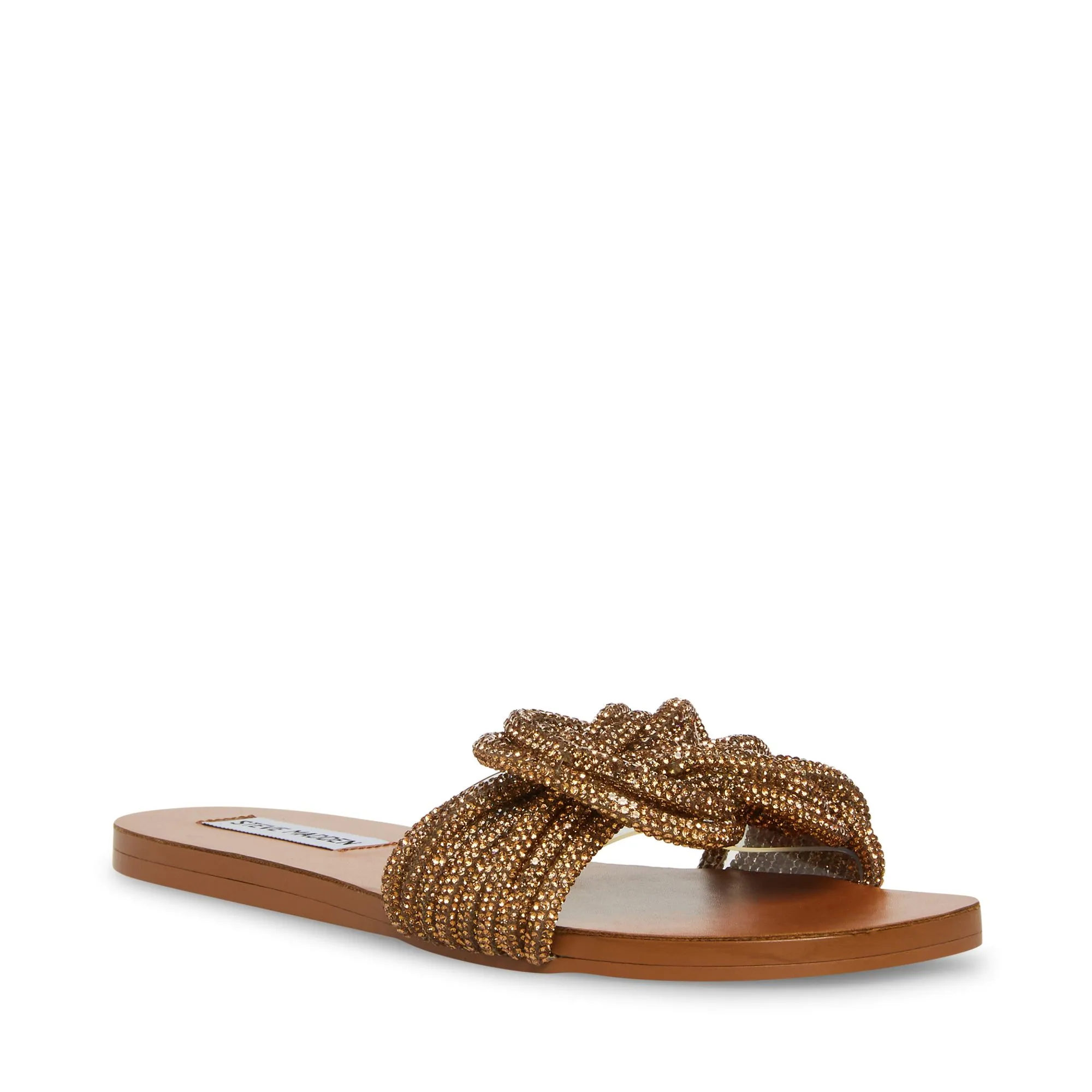 SANDALI BASSI "ADORE" BRONZO CON INTRECCIO