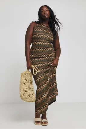 Simply Be - Abito maxi effetto uncinetto
