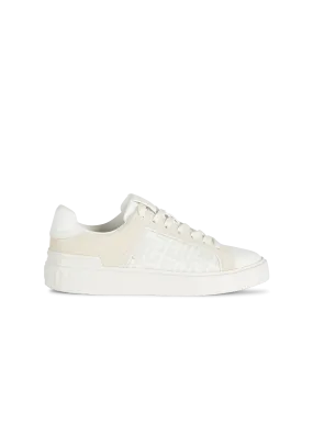 Sneakers B-Court in pelle e nylon con monogramma
