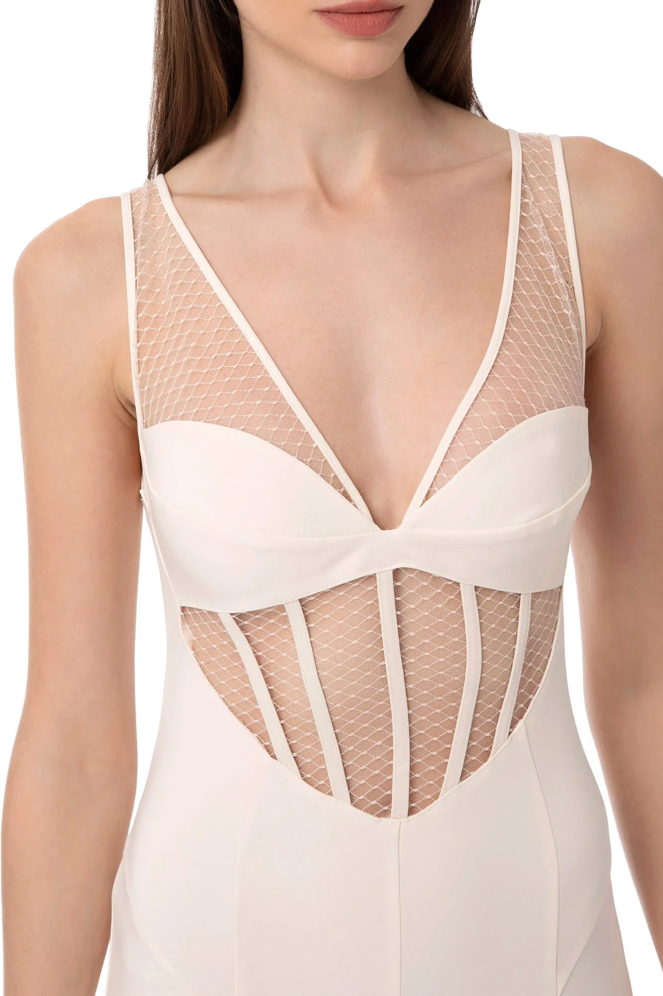 Tuta bustier in tulle