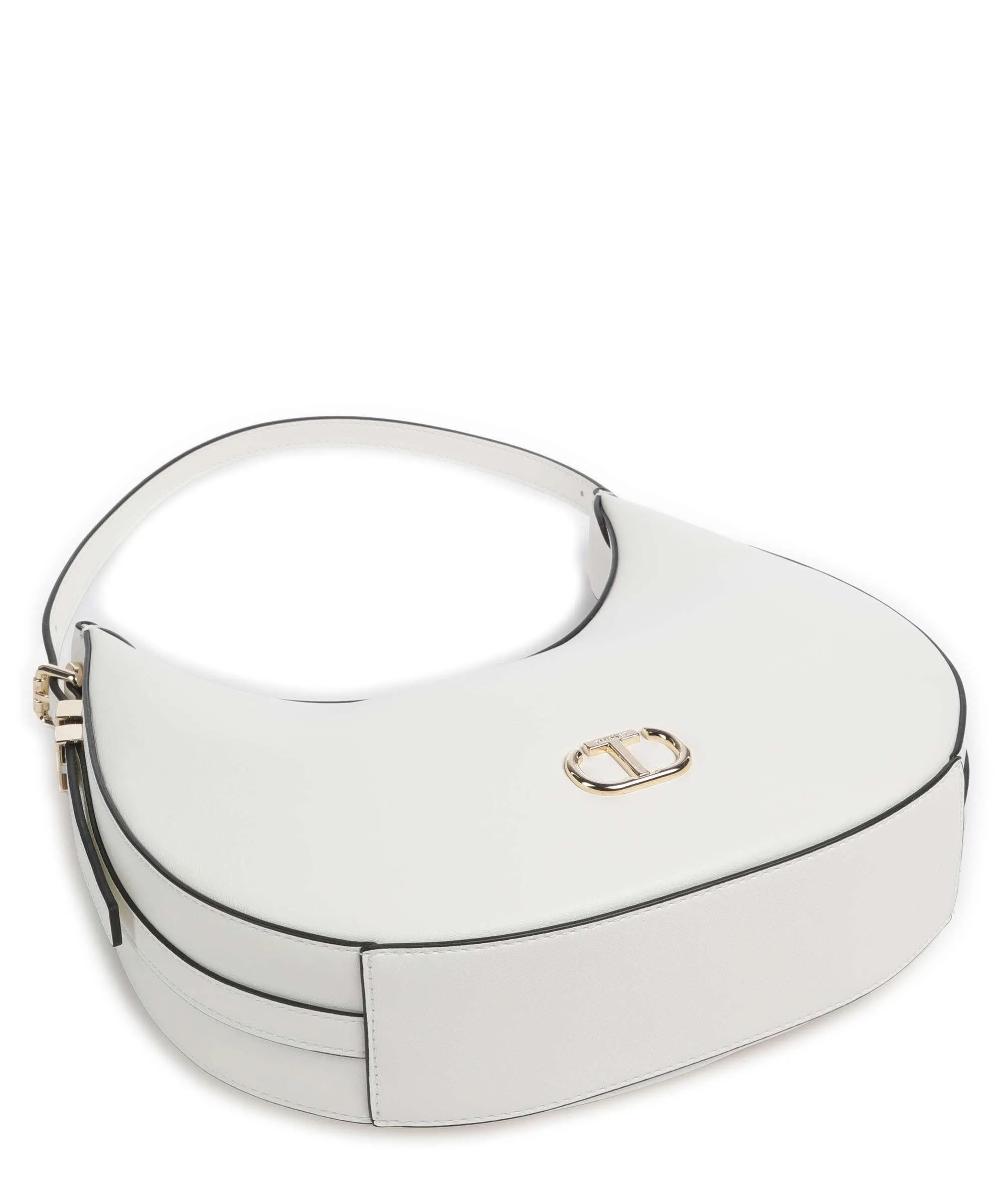  Twinset Smooth 2.0 Borsa hobo pelle sintetica bianco  