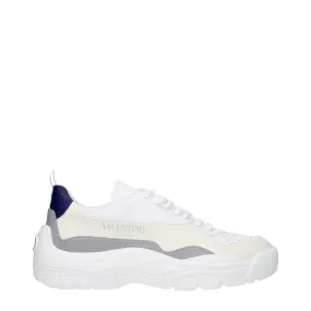 Valentino Garavani Sneakers Uomo Pelle Beige/Mirtillo