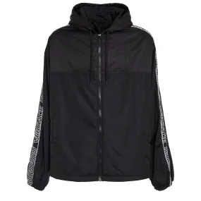 VERSACE  Giacca a vento in tessuto nero